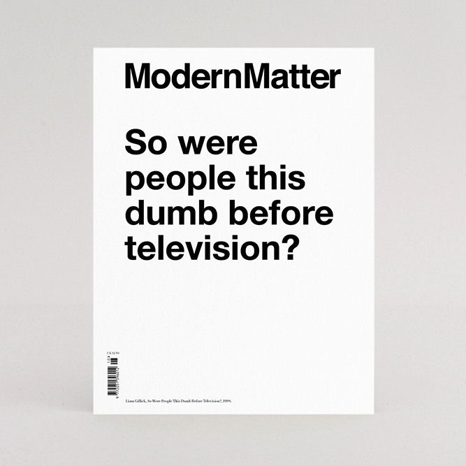 Thomas Carlile Modern Matter Magazine Issue 11