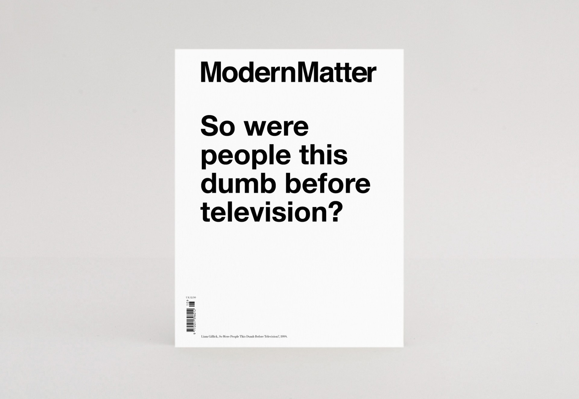 Thomas Carlile Modern Matter Magazine Issue 10